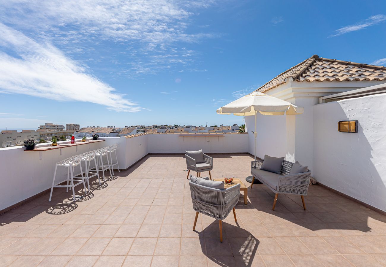 Apartment in Benalmádena - Spectacular penthouse with terrace and panoramic views